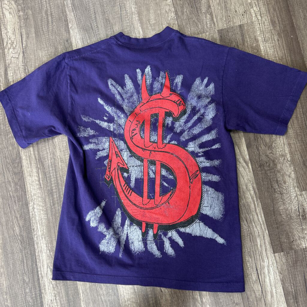 saints shirt purple red logo