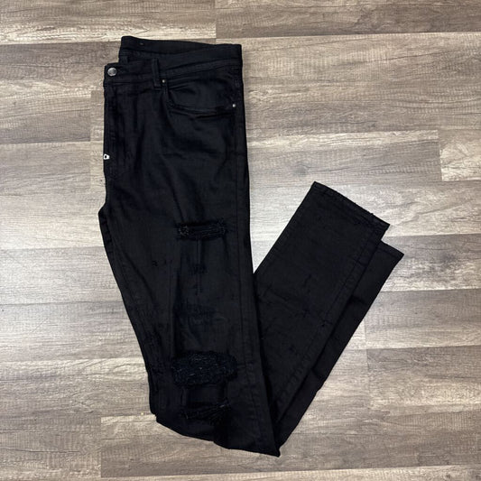 Amiri jean black distress