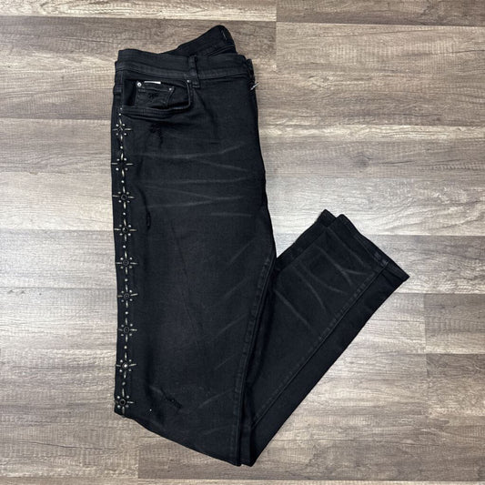 Amiri jean side studded black