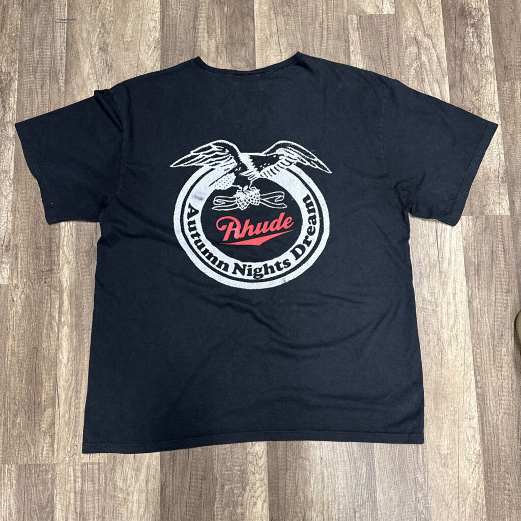 Rhude autumn nights black shirt