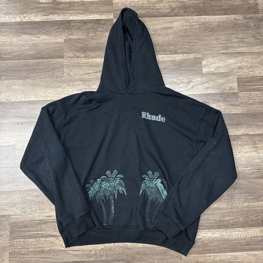 Rhude Hoodie black port de Gustavia