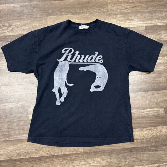 Rhude navy shirt panther