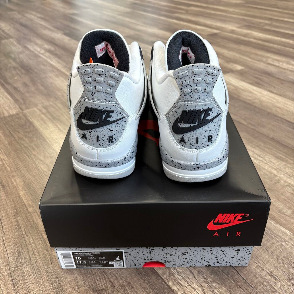 Jordan 4 white cement