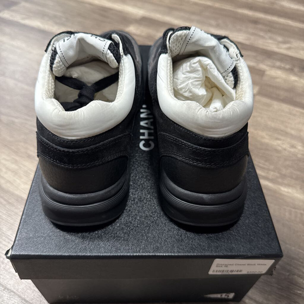 Chanel Trainer Black White Low