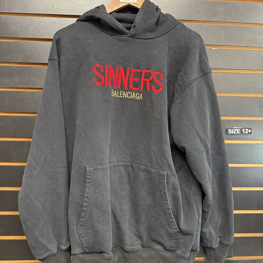 Balenciaga Sinner Hoodie Black Red