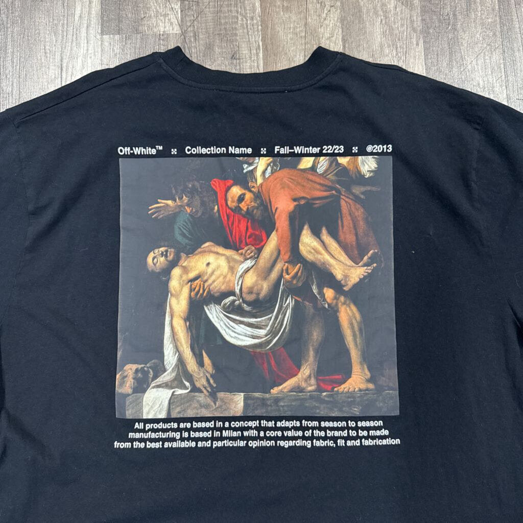 OffWhite mona Lisa shirt black