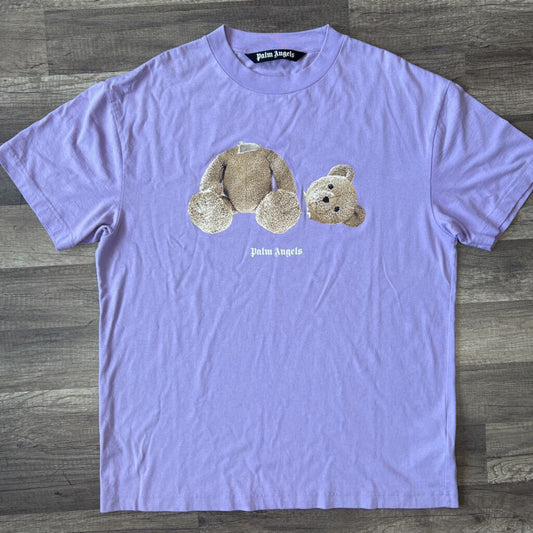 Palm angels teddy bear shirt purple