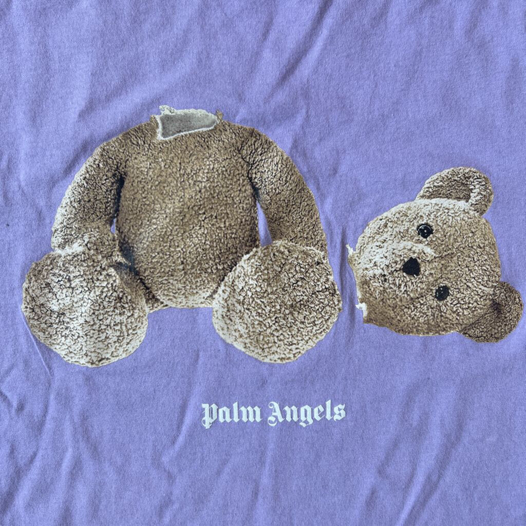 Palm angels teddy bear shirt purple
