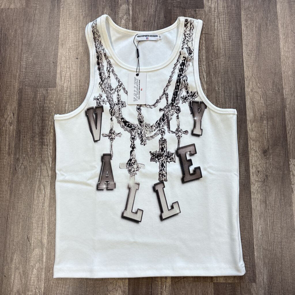 Vale chain tank top white