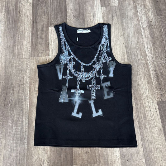 Vale chain tank top black