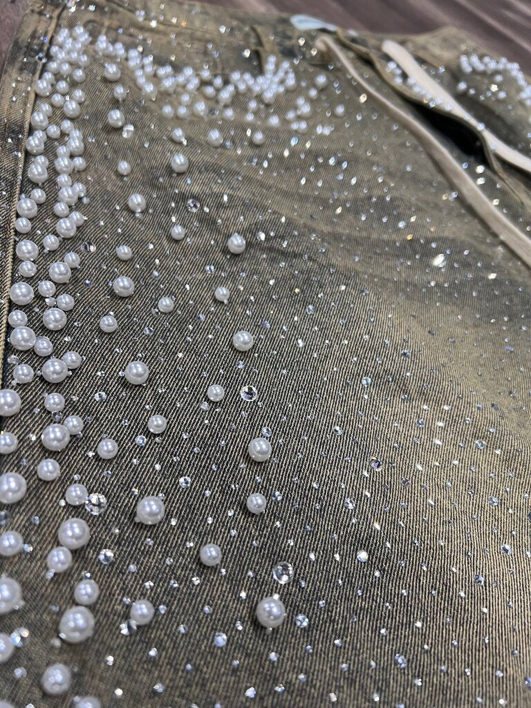 Vale rainstorm jorts indigo