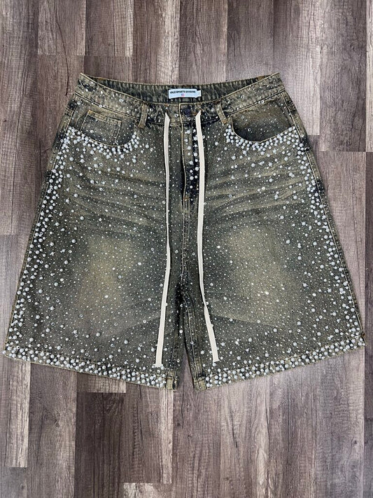 Vale rainstorm jorts indigo