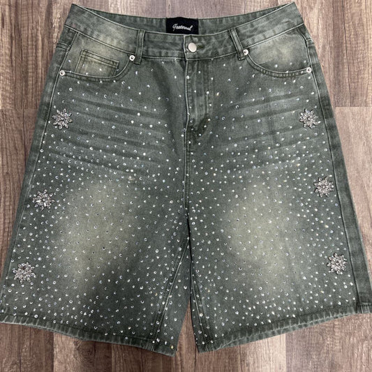 Fraternal Co Shorts olive Studded
