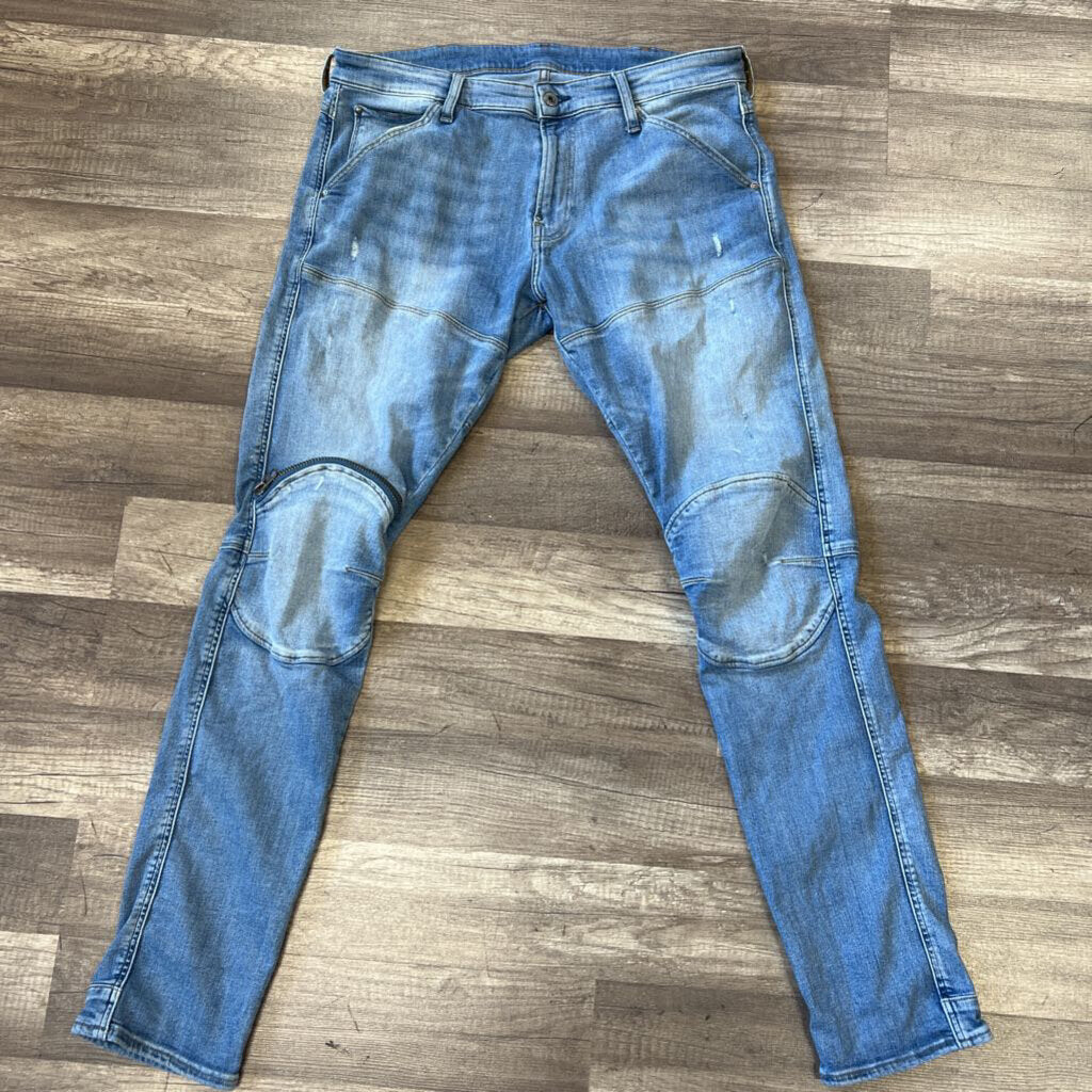 Gstar Jean Light Blue Zip Knee