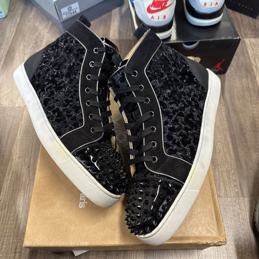 Christian Louboutin Glitter spike high