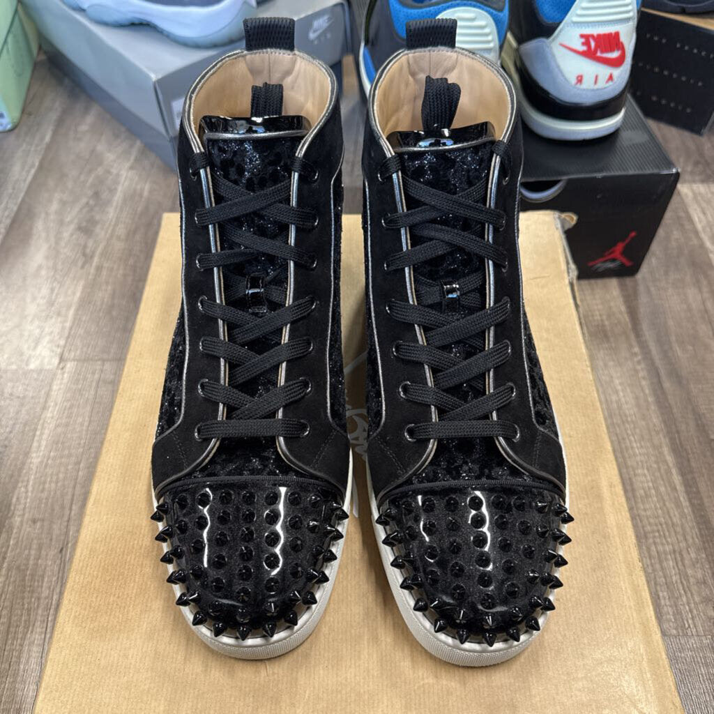Christian Louboutin Glitter spike high