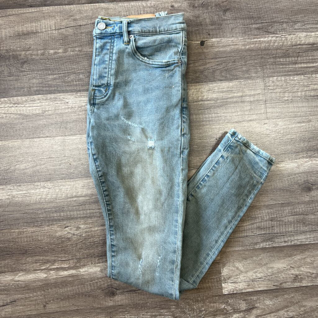 Purple jean blue medium wash