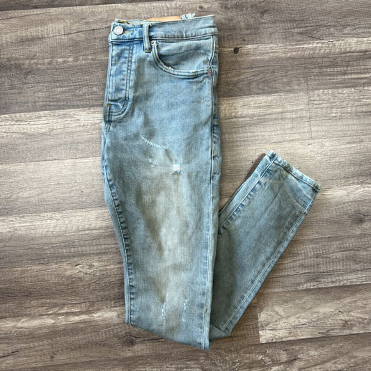 Purple jean blue medium wash