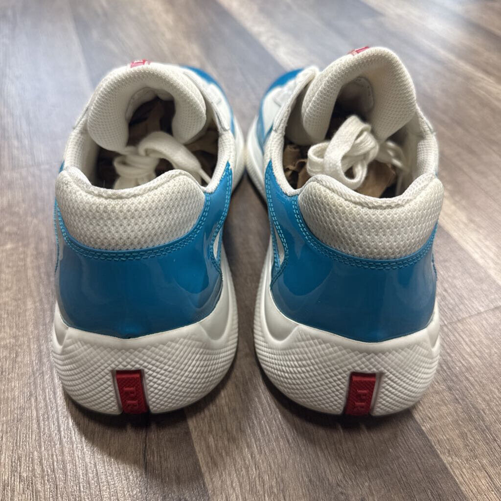 Prada America Cup white teal