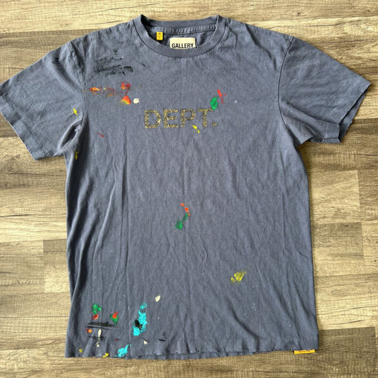 Gallery Dept. purple paint splatter shirt