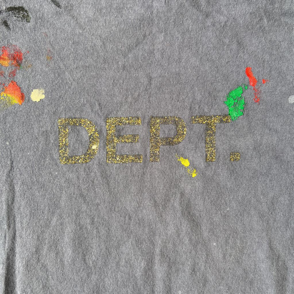 Gallery Dept. purple paint splatter shirt