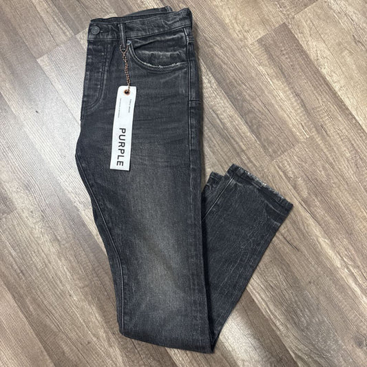 Purple Jean Black Wax Denim