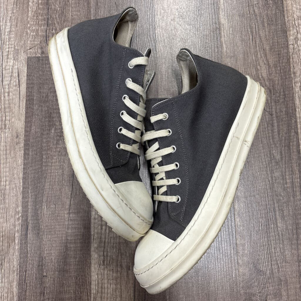 Rick Owens Ramone Low Grey Canvas