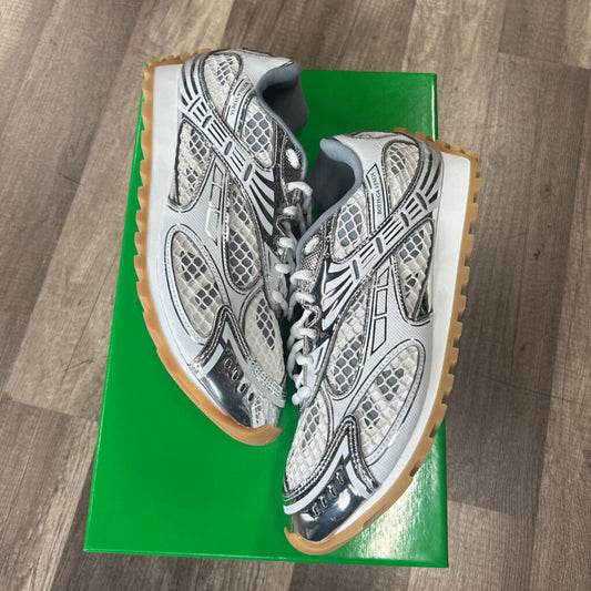 Bottega Veneta Orbit Silver White