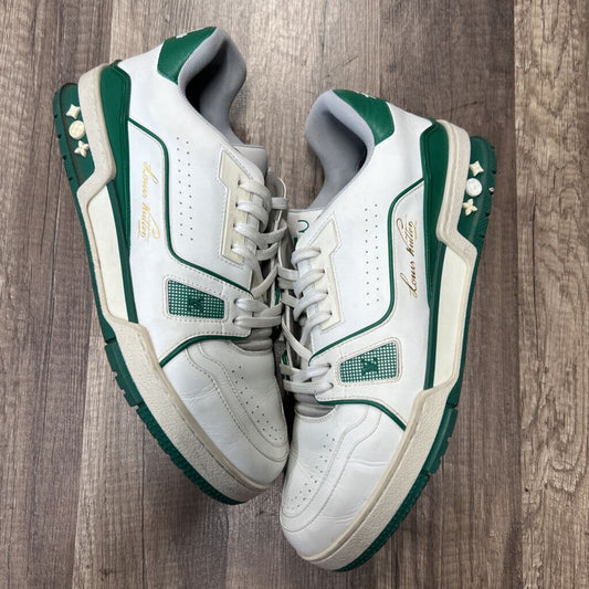 LV Louis Vuitton x Virgil trainer white green (NO BOX)