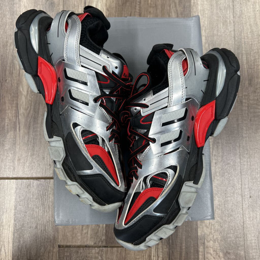 Balenciaga Track Silver Red