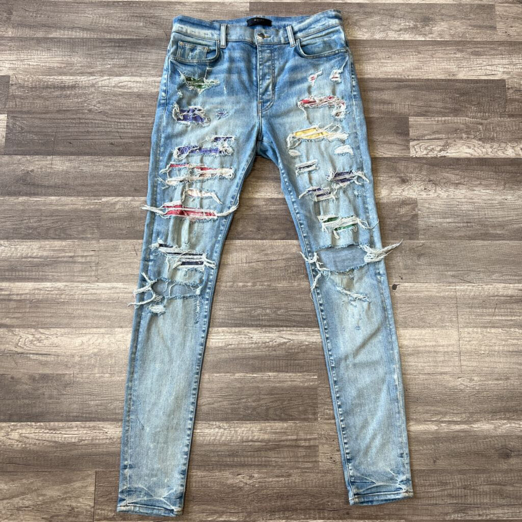 Amiri Jean Trasher Multicolor Patch