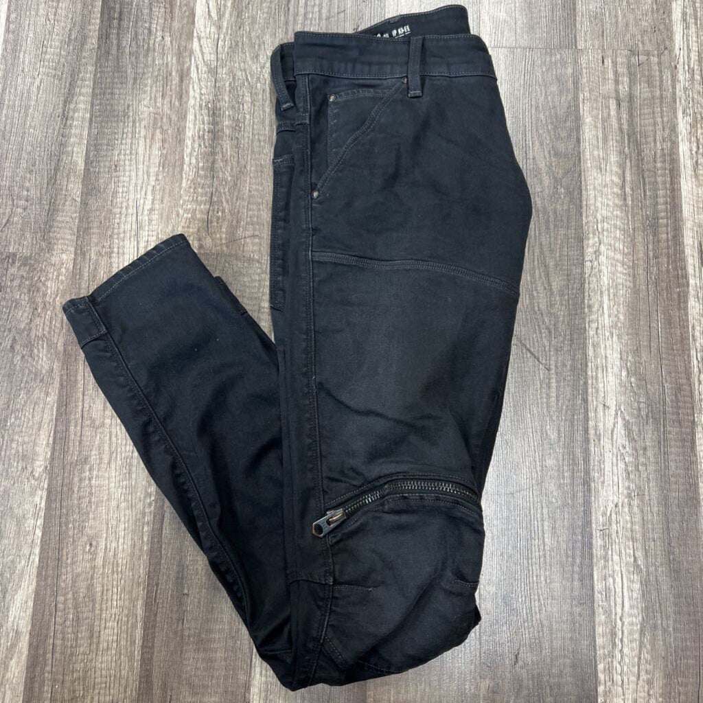 G star Jean Black Zipper Knee
