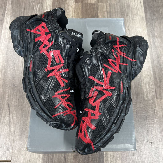 Balenciaga Runner Black Red Logo