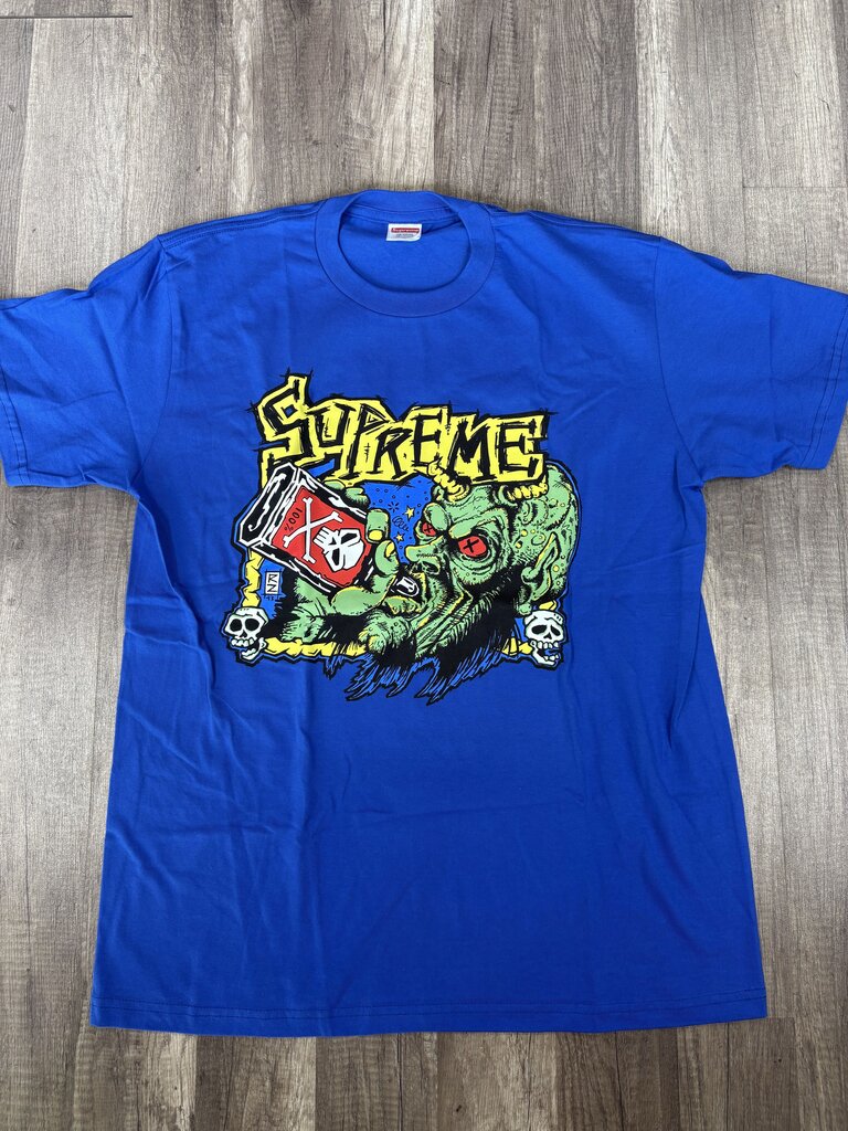 Supreme artwork shirt blue