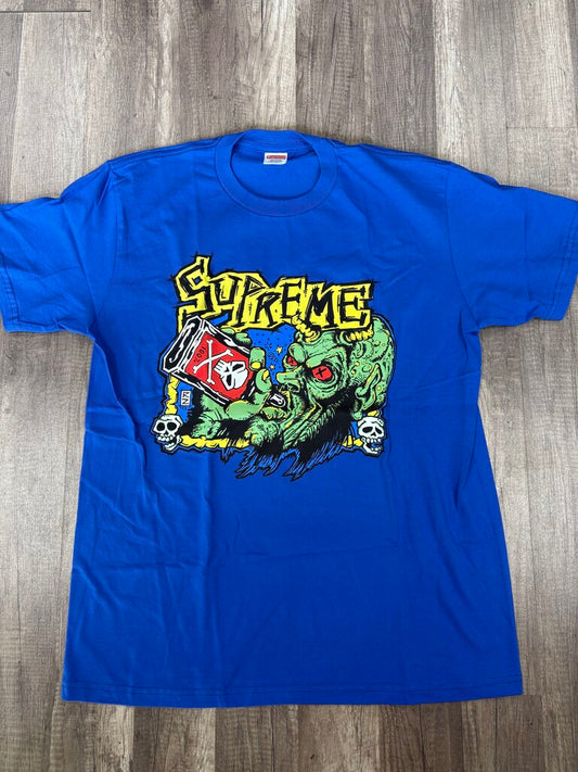 Supreme artwork shirt blue