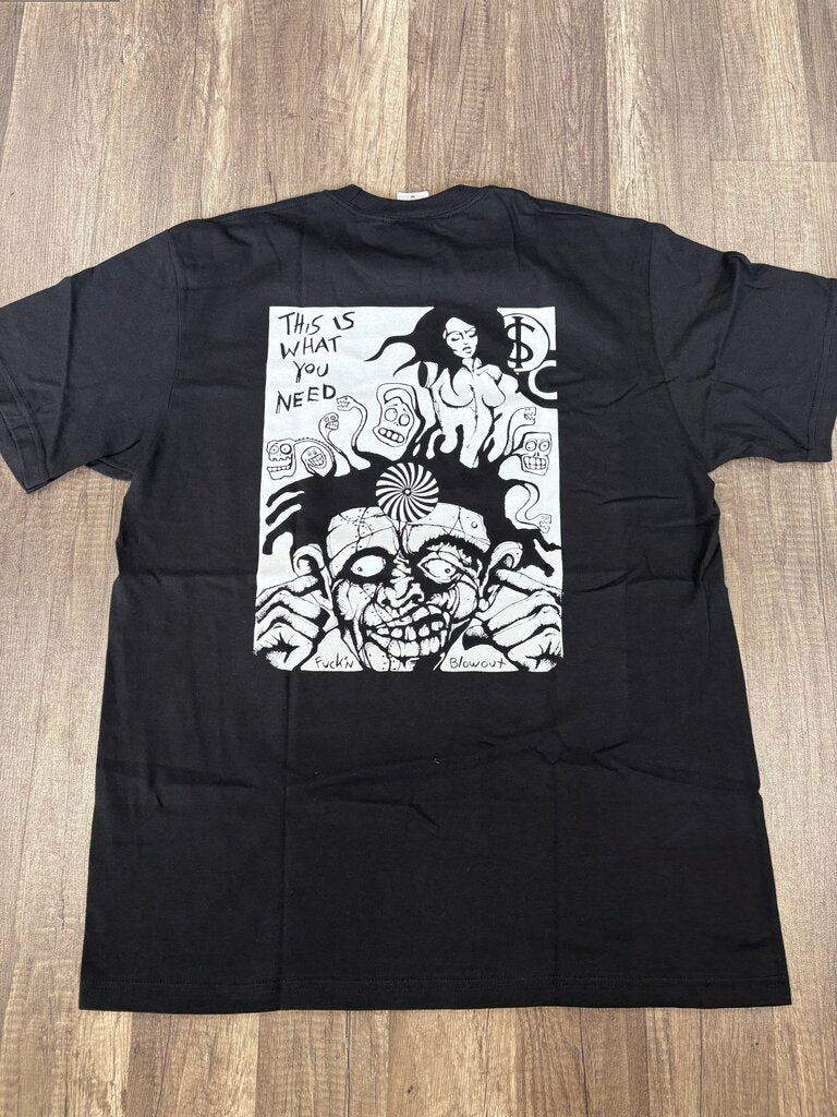 Supreme artwork shirt black white