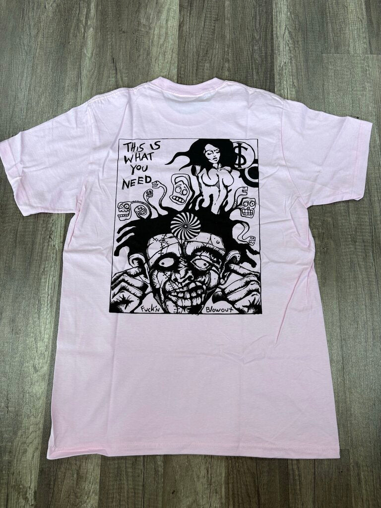 Supreme artwork shirt pink
