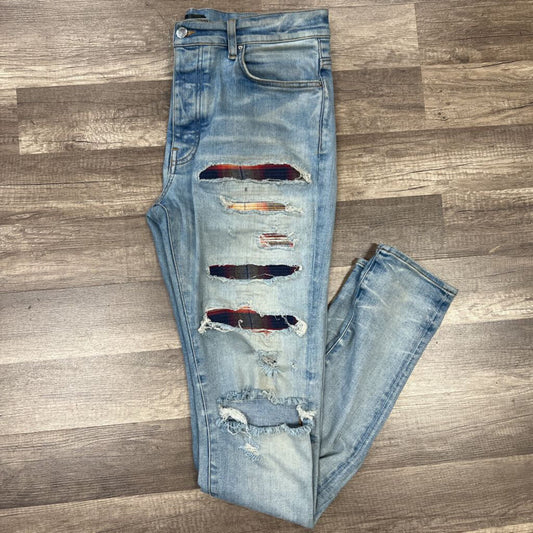 Amiri jean thrasher orange flannel
