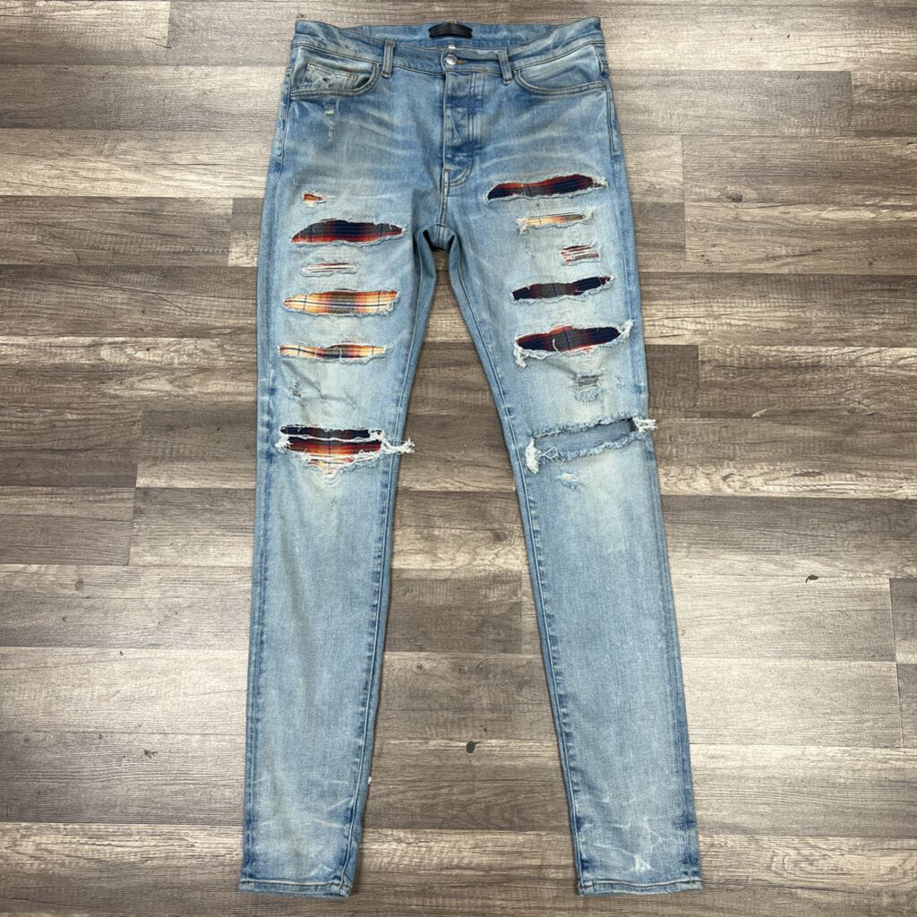 Amiri jean thrasher orange flannel