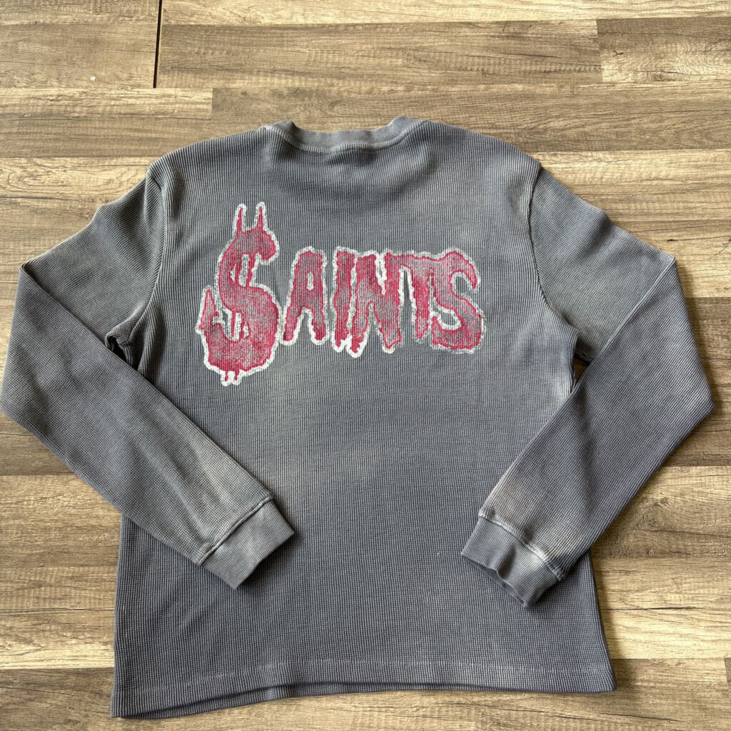 Saints soldier thermal grey shirt