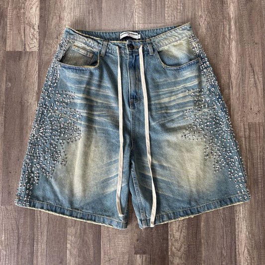 Vale Bedazzle Blue Shorts