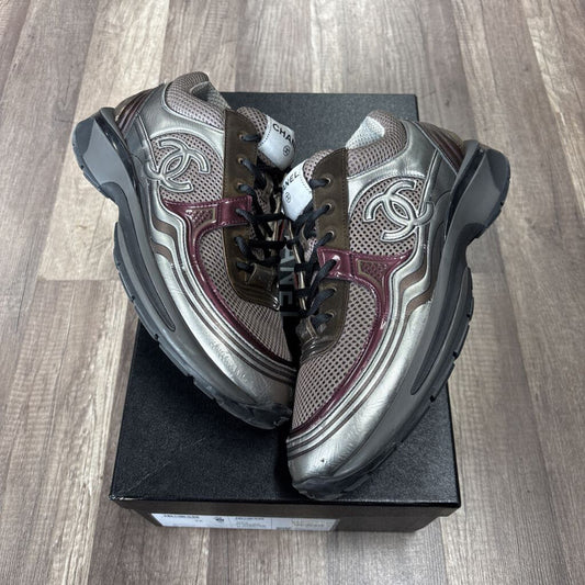 Chanel Trainer Burgundy Brown