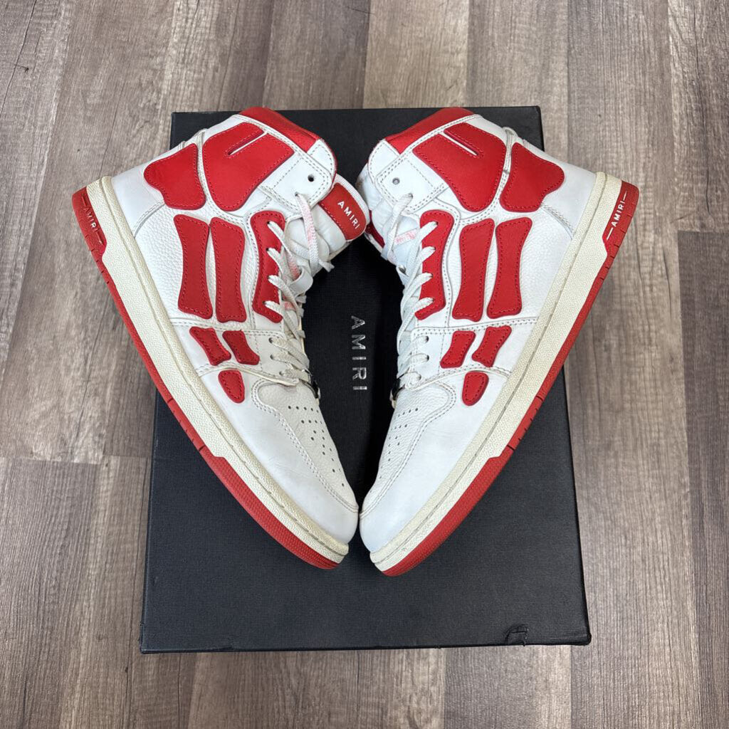 Amiri Skel Top Hi White Red