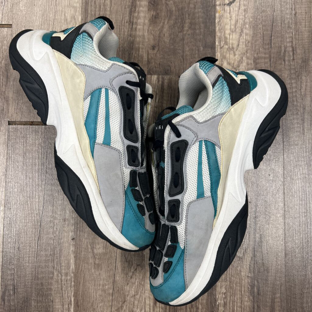 Amiri bone runner teal grey white
