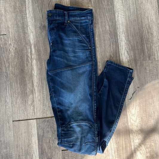 G star Jean Blue Zipper Knee