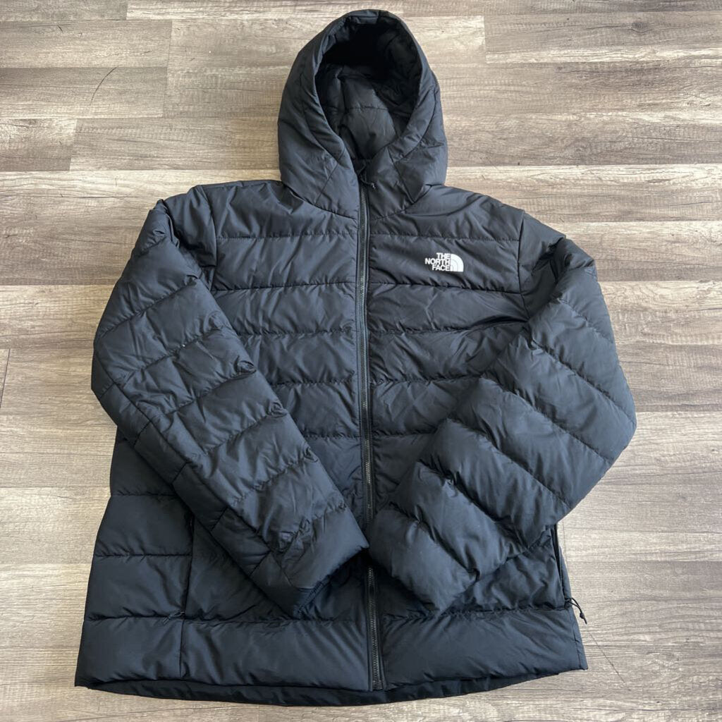 Northface hooded puffer black