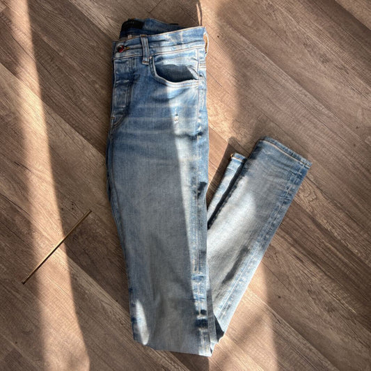 Amiri Jean Plain Medium Blue
