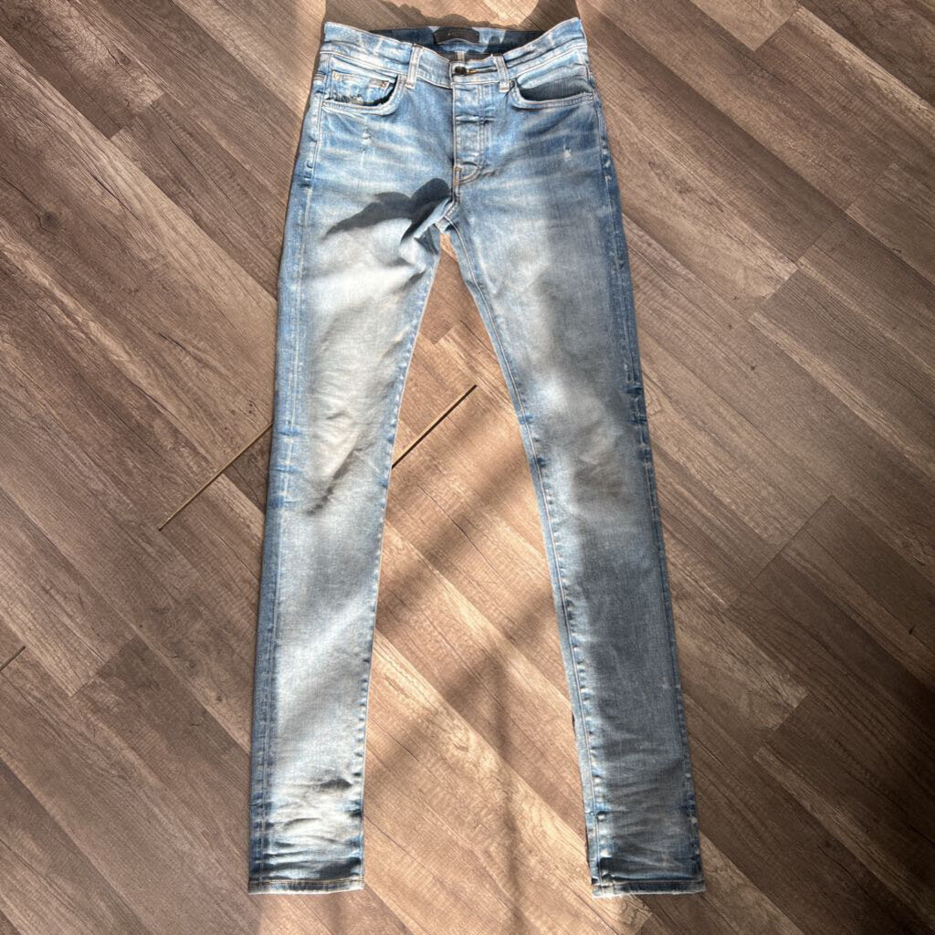 Amiri Jean Plain Medium Blue