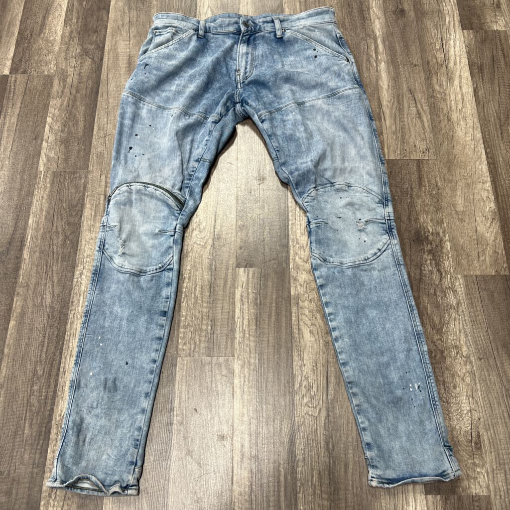 Gstar Jean Light Blue Zip Knee