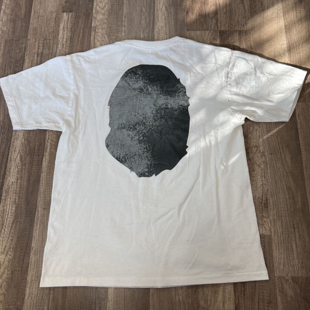 Bape Grey Snake Skin Logo Shirt